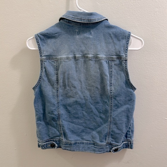 Artisan NY Vest Jean/Denim Jacket Light Wash Size Medium - Picture 3 of 3